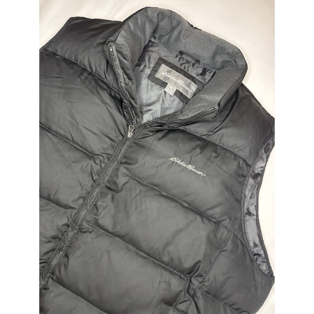 Eddie Bauer EB650 Down Filled Black Puffer Vest 2XL Thick Heavy Outdoor